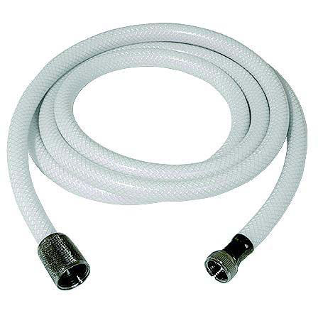 Scandvik 10290 6' White Nylon Hose For Straight Sprayer Handles